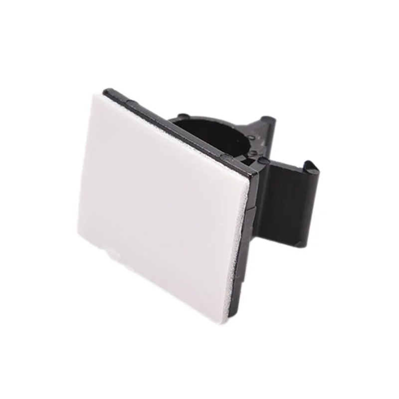 10pcs Black Cable Clips Self-Adhesive Cord Management Wire Holder Organizer Clamp Plastic Cable Clips Diameter 10mm/16mm/25mm