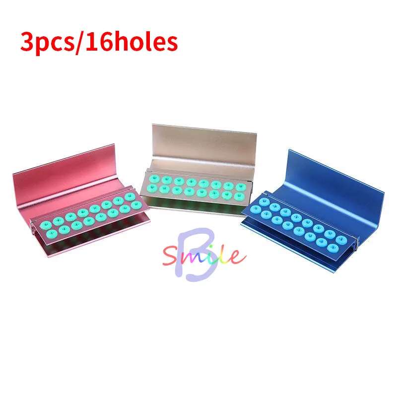 

High quality Dental 10 Holes root canal file Case Disinfection Autoclave sterilization Holder Block Dental Clinic instruments