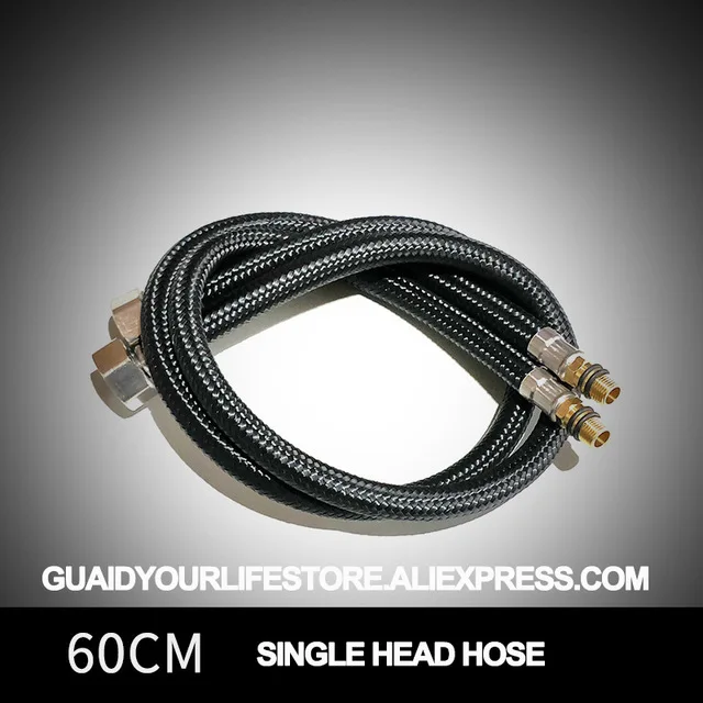 hose-60cm Матовый черный водопад Высокий кран для раковины кран для холодной воды torneira из нержавеющей стали для ванной комнаты кран для мойки раковины кран для мытья - Цвет: hose-60cm