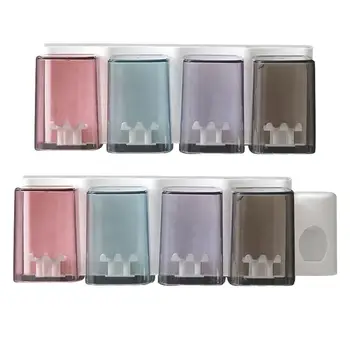 

Toothbrush Holder Set Multi-purpose Magnetic Adsorption Toothpaste Punch-free Wall Mount Storage Rack Bathroom Accessories