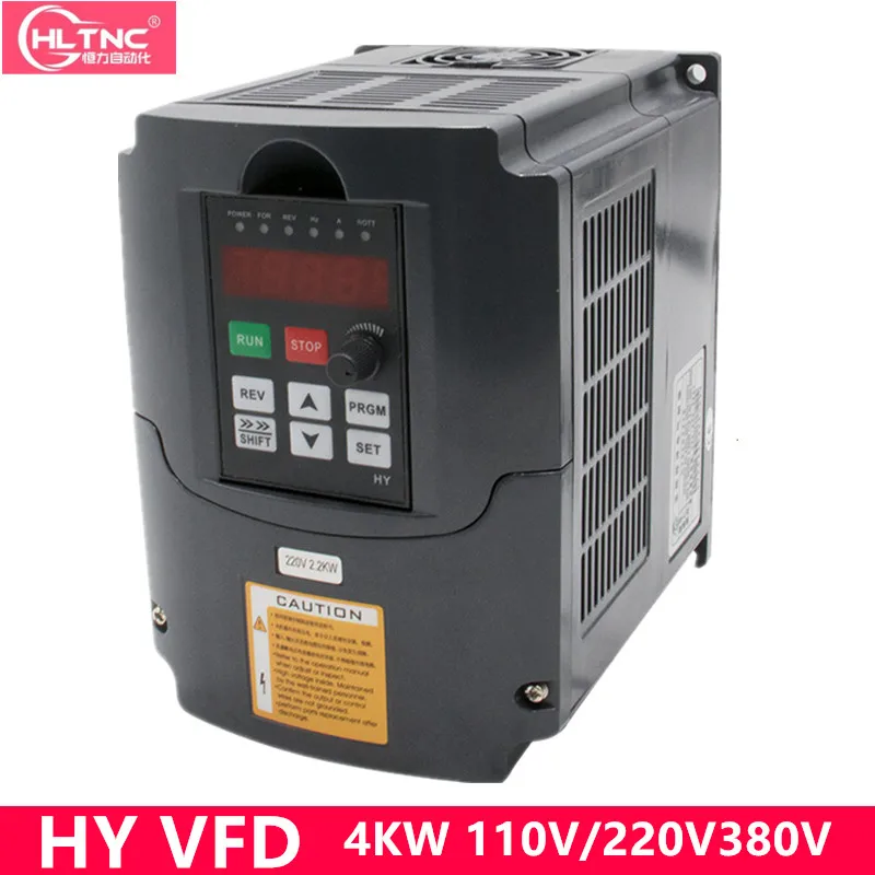HY CNC VFD 110V 220V 380V 4.0KW 5.0HP инвертор двигателя с переменной частотой преобразователь для управления скоростью двигателя шпинделя