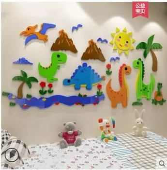 

Children's cartoon room bedroom bedside kindergarten wall decoration new year 3d stereo acrylic wall sticker-12