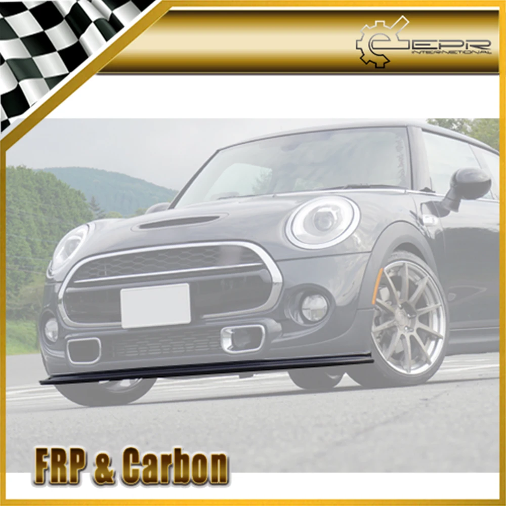 Карбоновый передний бампер для губ для F56 Mini Cooper S Mon style углеродное волокно передняя губа(только S