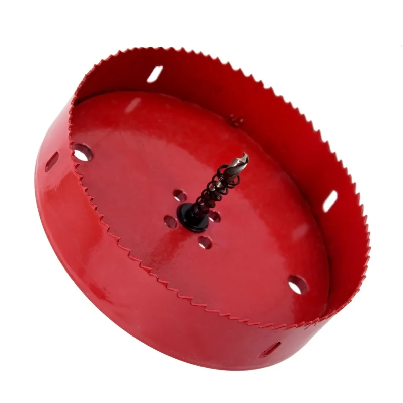 

Square shank and hole saw and drill bimetal 150 mm red