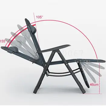 

Summer Reclining Chair Folding Lunch Break Single Family With Lazy Nap Backrest Chair Portable Summer Balcony Recreational