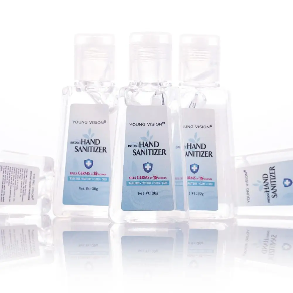 YOUNG VISION hand sanitizer gel hidroalcoholico kill germs 30g 70% Alcohol wash free instant antibacterial hand gel MN157 YOUNG VISION hand sanitizer gel hidroalcoholico kill germs 30g 70% Alcohol wash free instant antibacterial hand gel MN157