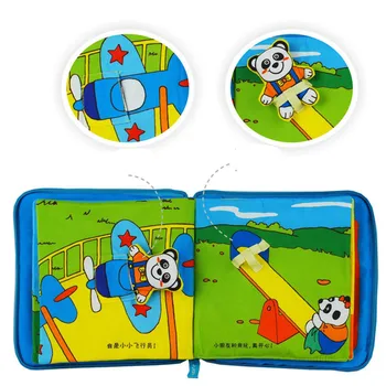 

Cute Soft Cloth Books Rustle Sound Infant Educational Early Stroller Rattle Toy Kids Newborn Crib Bed Cognition Baby Toys