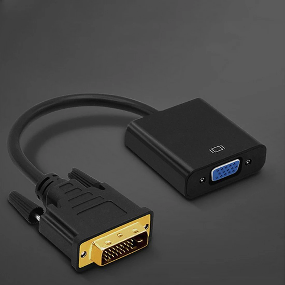 Стабильный сигнал Plug and Play DVI-D 24+ 1 к VGA адаптер видео конвертер Кабель VGA разъем для Windows XP/7/8/10/Vista/OS8.6/OS9