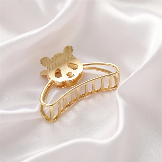 Women Fashion Simple Gold Hair Claw Retro Hair Clips Barrette Headband Hairpin Hair Crab 2021 Trend Hair Accessories 681408