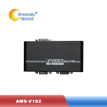 VGA сплиттер Amoonsky AMS-V1S2 1 VGA вход и 2 VGA выход VGA монитор коммутатор для портативных ПК