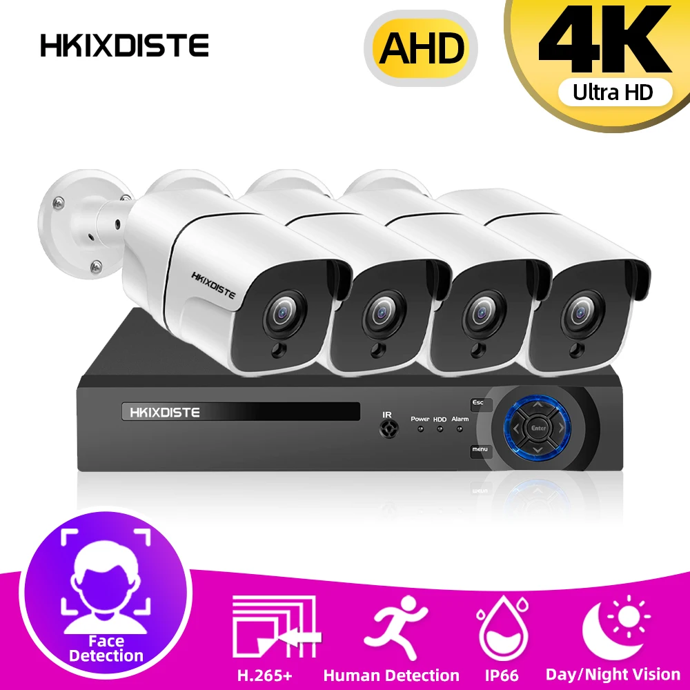 Система видеонаблюдения 8 Мп AHD 4K DVR 4 канала МП | Безопасность и защита