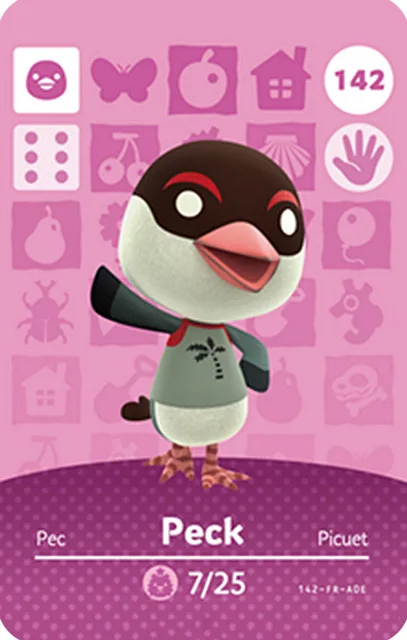 Tia Coco Tom Peck Нана Кармен ролевая игра пересечение животных Amiibo Villager NFC большие карты
