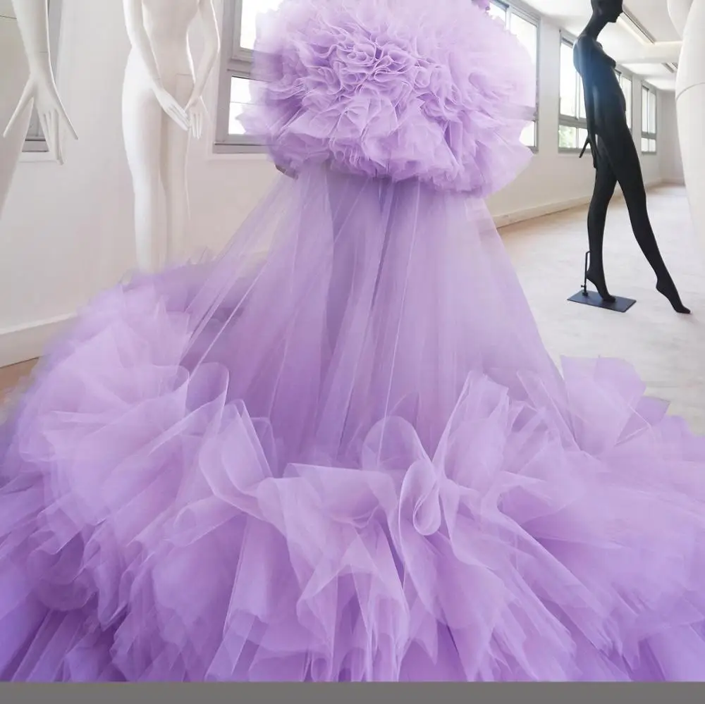 Фиолетовый прозрачный светильник, платья для выпускного вечера, многослойное кружевное вечернее платье с глубоким v-образным вырезом, вечерние платья трапециевидной формы, длинные платья для женщин, платье для торжественных мероприятий