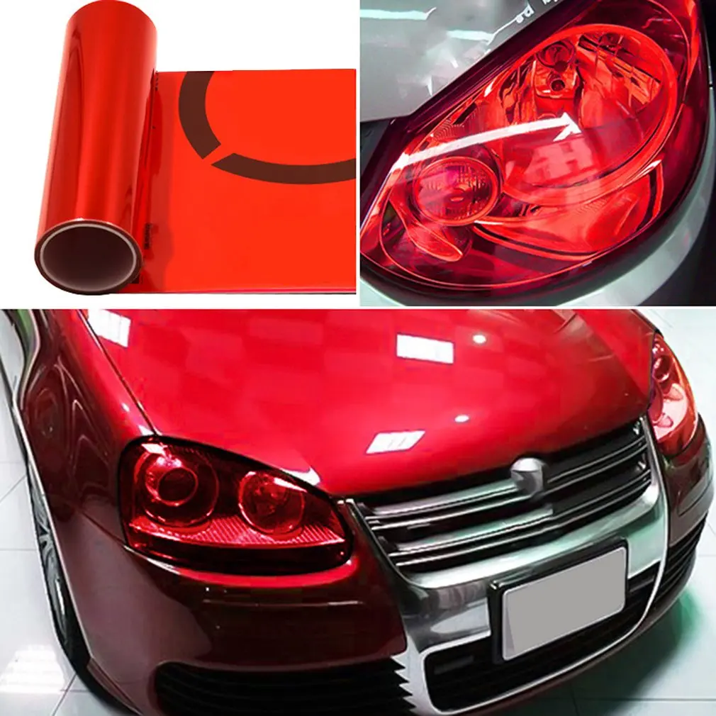 30*100cm Color Changing Stickers Translucent Film Headlights Taillights Styling Protection Film Car Accessory