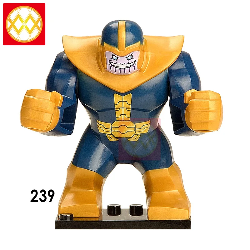 50 шт./лот XH1259 большой Thanos Infinity Gauntlet камни Мстители Endgame Халк Iran Man человек паук супер герои строительные блоки игрушка - Цвет: Тёмно-синий