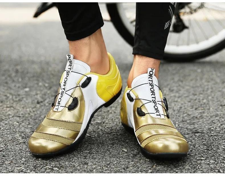 Tide Speed Lacing Professional Cycling Shoes Men Women Bicycle Sneakers Breathable Light Road Bike Shoes Outdoor Lovers