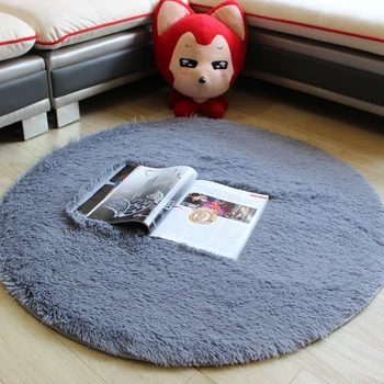 

Round Wool Carpet Bedroom Room Computer Chair Swivel Chair Mat Children's Basket round Fitness Yoga Mat