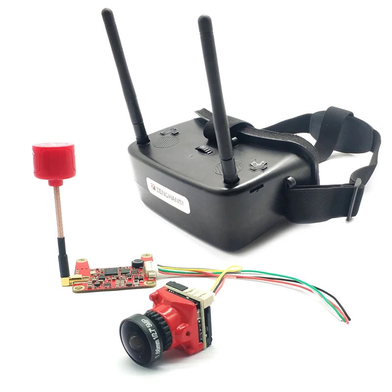 EW30 FPV очки TFT LCD 480*360*2 дисплей с DVR и 800 передатчик mw fpv + 1 66 мм Starlight HDR OSD 1200TVL камера
