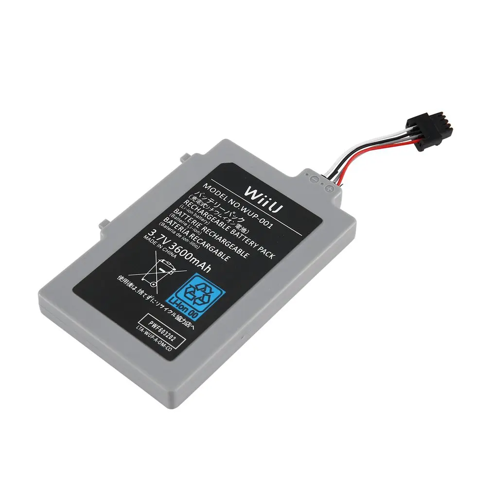 3000mah перезаряжаемая батарея для WII U аккумулятор для джойстика аксессуары для ремонта