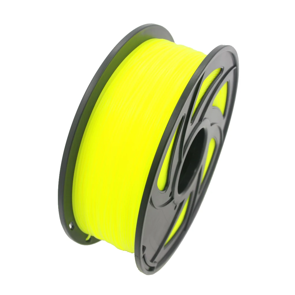 Fluo-Yellow Abs нить 3d принтер Материал Abs нить 1,75 мм Диаметр печатный материал поставка 3d принтер s 1 кг 2.2Lb катушка - Цвет: Fluo-Yellow