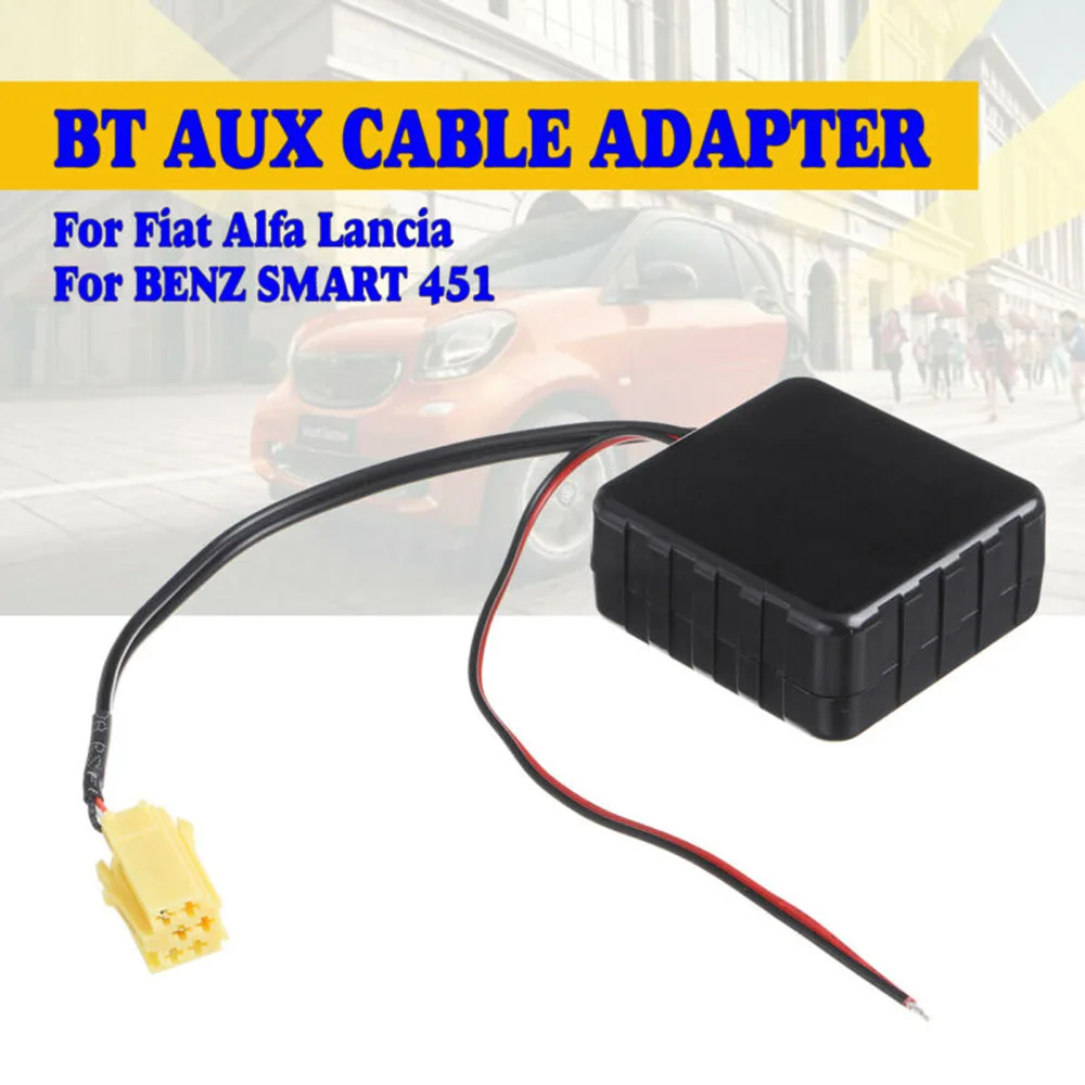 Для Fiat Lancia для BENZ Smart 451 Автомобильный Bluetooth 5,0 Модуль AUX кабель адаптер 1x