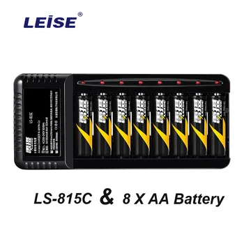 

Leise Battery Charger Set 8pcs AA Rechargeable Battery With Charger 815C Intelligent Cut-off Quick Independent Charging