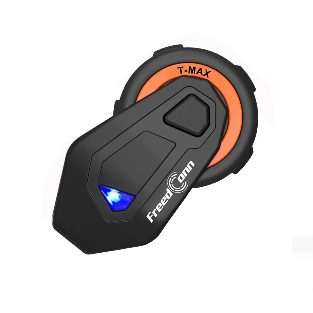 

1PC T-Max motor Helmet Intercom Headset Bluetooth Motorcycle accessory set 1000M 6 Riders Group Talk System FM Radio earphone