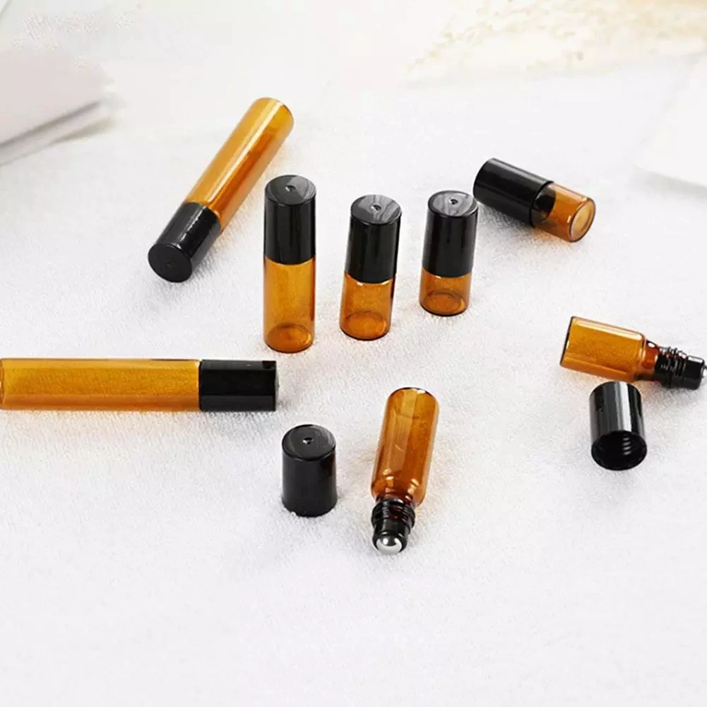 3ml 5ml 10ml Rollerball Essential Oil Bottles Refillable Roll On Bottle Brown Protected From Light Glass Bottle for Sample Gift size 140x40x2mm zwb1 ug11 color uv pass filter glass for 310nm 315nm light source