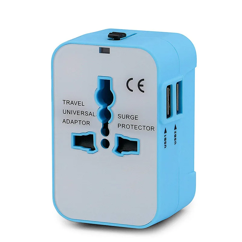 

High Quality Universal Power Adapter Electric Converter US/AU/UK/EU World Travel Plug Tool Kits