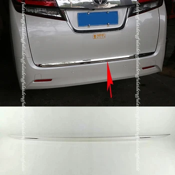 

1pcs For Toyota Alphard 30 2016-2019 STAINLESS STEEL REAR TRUNK TAIL GATE DOOR LID COVER TRIM Car Accessories