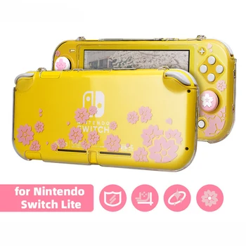 

Sakura Crystal Shell For Nintendo Switch Lite PC Hard Cover Shell Shockproof Housing Frame Protective Case Box Game Accessories