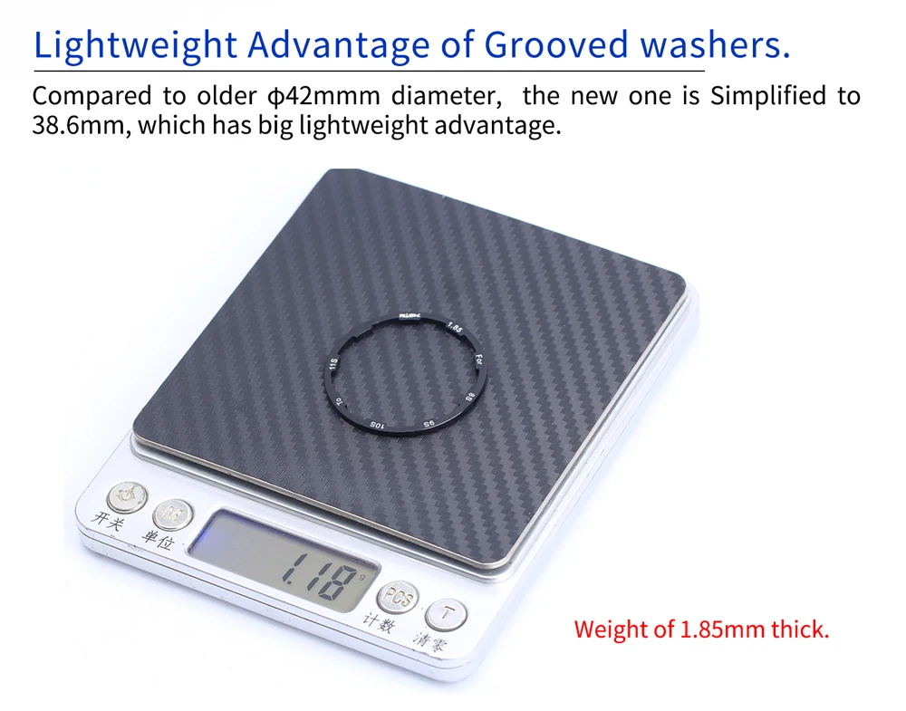 Risk Bike Hubs Spacers Mtb Road Bicycle Bottom Bracket Washer Grooved