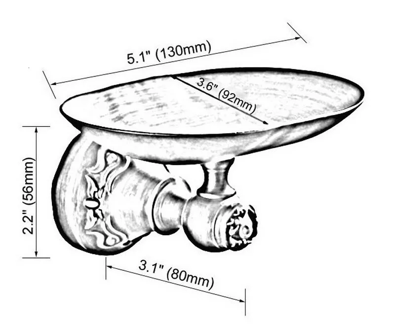 A bronze bath article rubbed with towel rack oil. Toilet paper holder. Soap holder. Towel holder. Bathroom holder