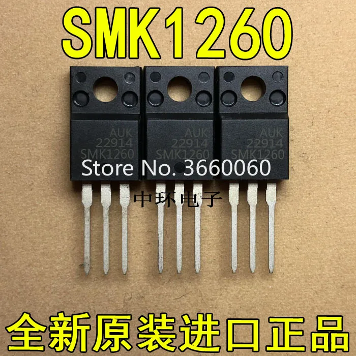 10 шт./лот SMK1260 TO-220F 600V 12A