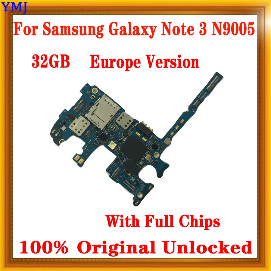 Оригинальная разблокированная материнская плата для Samsung Galaxy Note 3 N9005 с полными