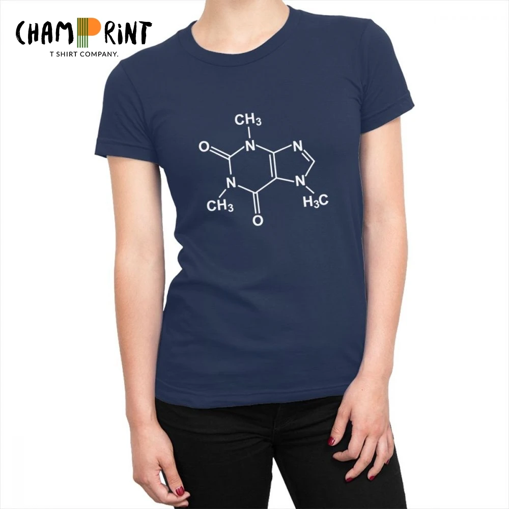 

Sheldon The Big Bang Theory Caffeine Molecular Formula Science T-shirts Women T Shirts Harajuku Tee Shirt Tops Female Clothing