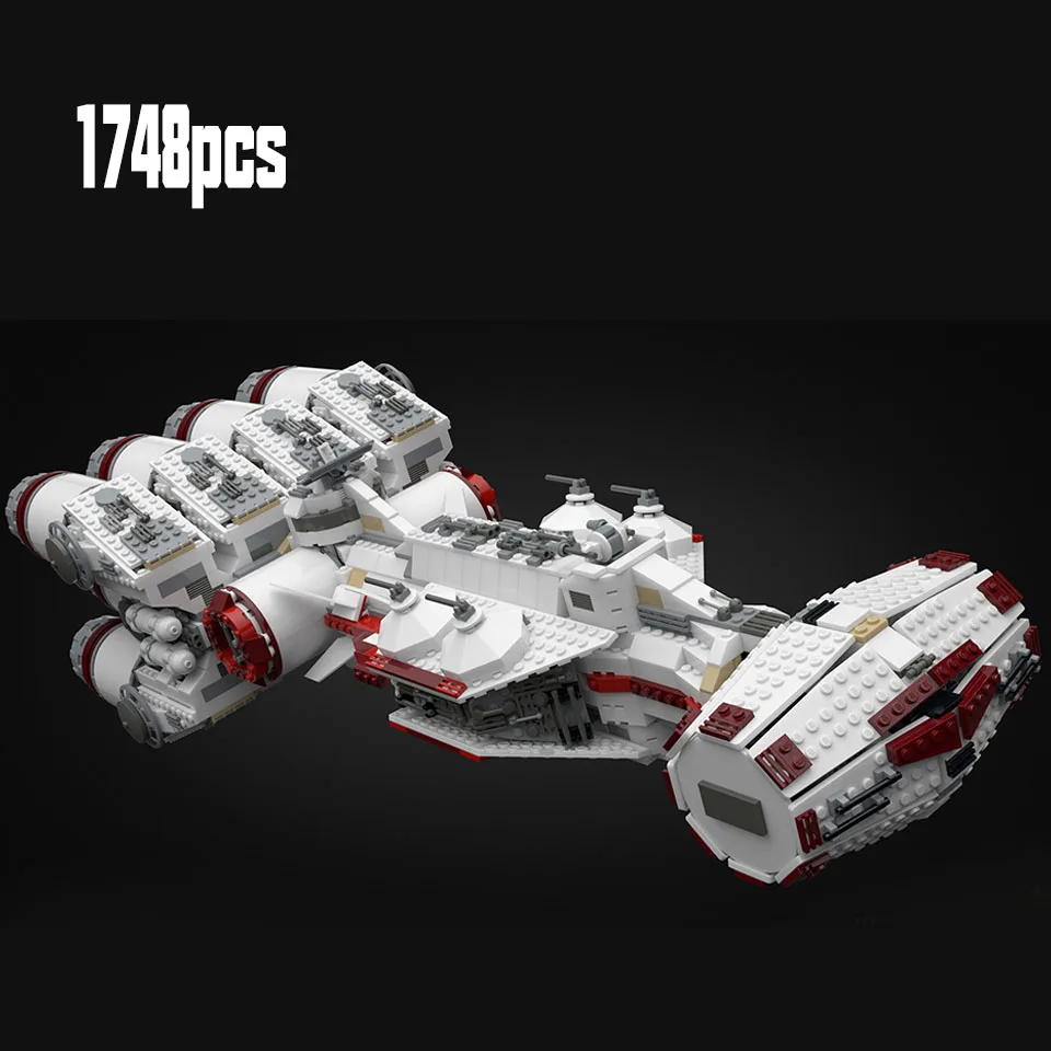 

1748pcs Space Wars Legoinglys Star Fighter Series Tantive IV Rebel Blockade Runner Building Blocks Bricks Star Wars Toys Gift