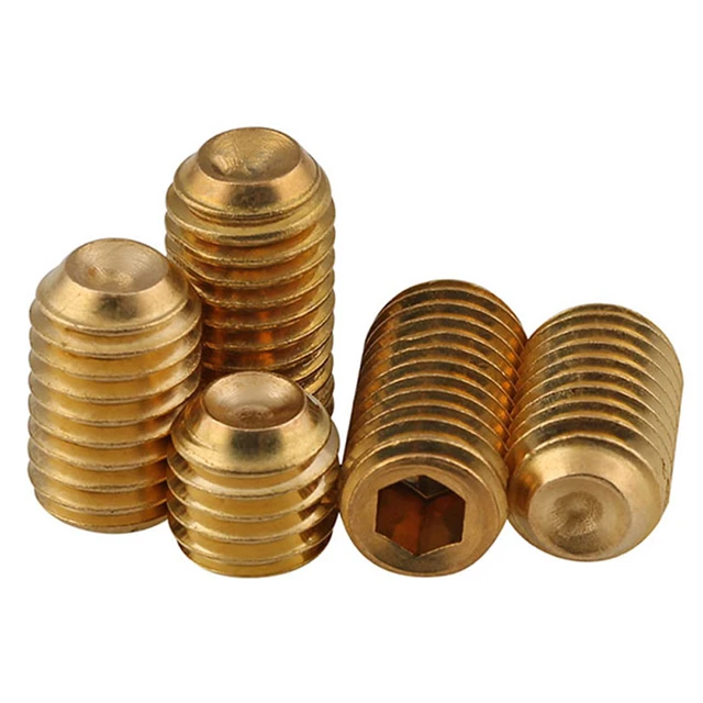 High-quality 20Pcs Grade 12.9 Gold Titanium Plating Grub Screw Set for metalworking projects