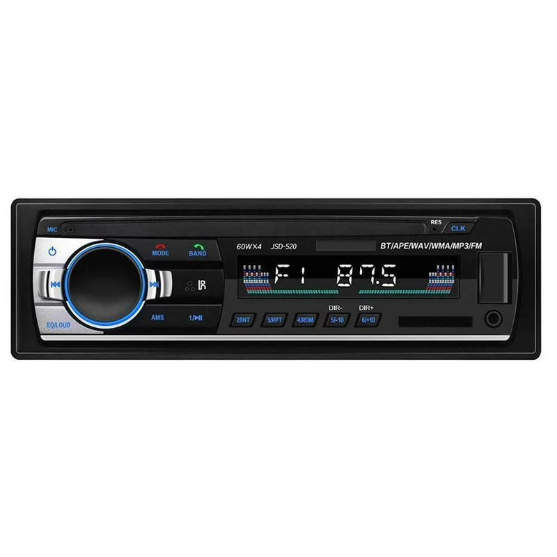 1DIN 12V Bluetooth Car Stereo in Dash MP3 Player Aux Input USB FM Radio Receiver