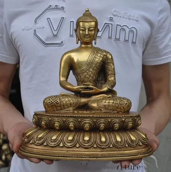 

Christmas Tibetan Buddhism bronze Medicine Buddha Sakyamuni Shakyamuni Amitabha statue New Year