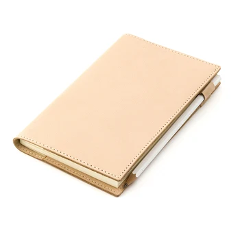 

Fromthenon Vegetable Tanned Genuine Leather Cover Notebook For HO-BO Planner Vintage Stationery Office And School Supplies