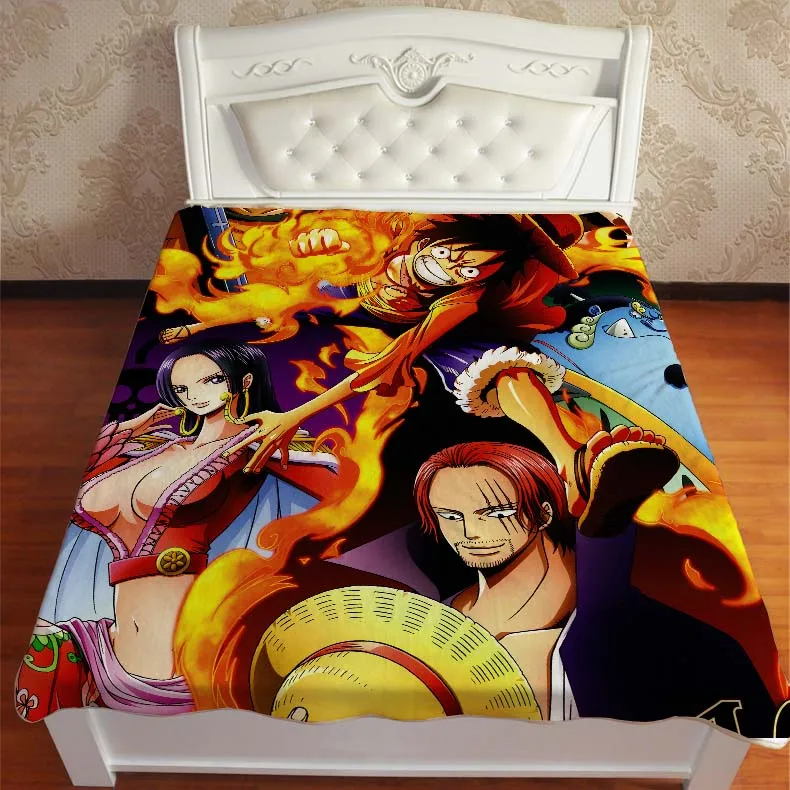 1 Аниме Манга one piece Трафальгар Ло Луффи Зоро пледы одеяло 005 - Цвет: 1