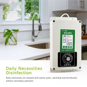 

2000mg/h Ozone Generator Machine Air Water Sterilizer Purifier with 60 minutes Timer for Fruits vegetables meat Food Household