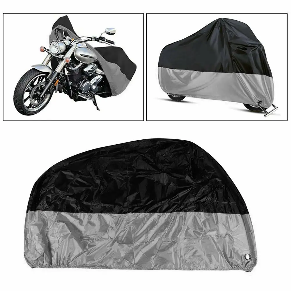 190T мотоциклетный чехол XL 2XL 3XL 4XL Универсальный внутренний наружный УФ-протектор для скутера мотоцикла водонепроницаемый дождевик пылезащитный чехол