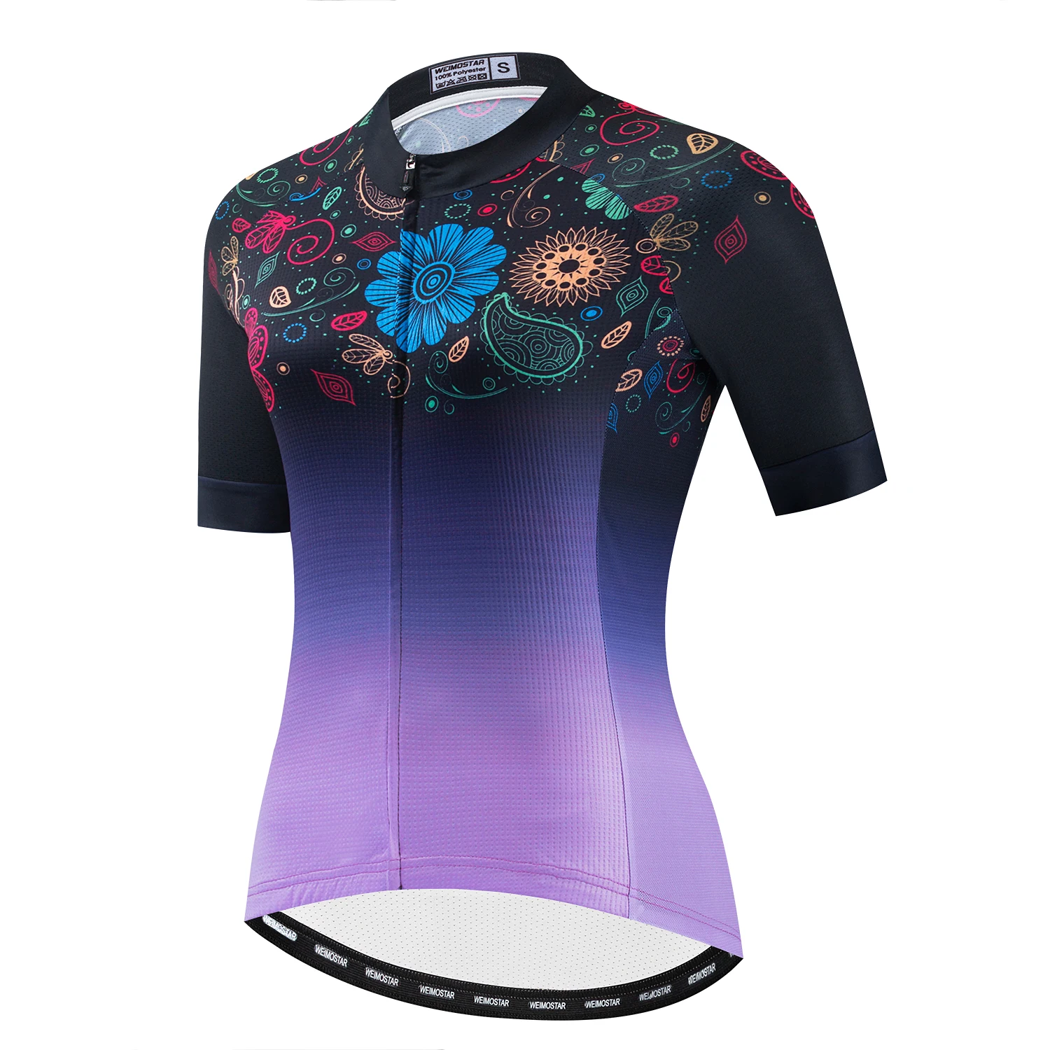 thumbnail image 1 of Maillot de ciclismo Weimostar Flower para mujer, ropa de ciclismo de equipo profesional, maillot de ciclismo de verano para bicicleta de montaña, camiseta de ciclismo de secado rápido, 1 of 5