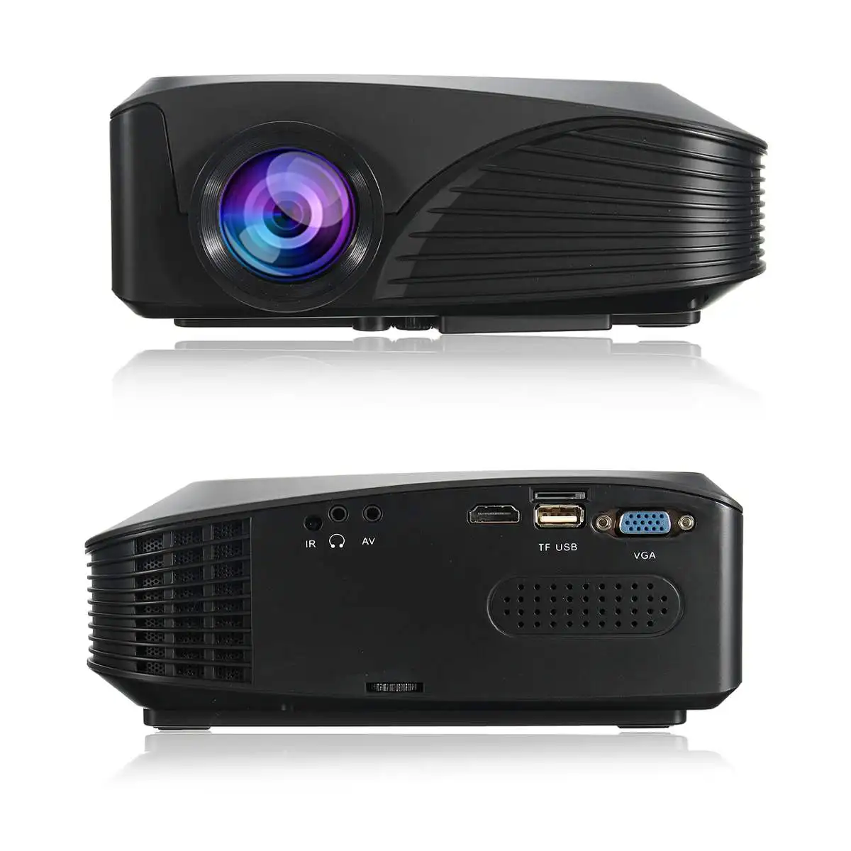 LEORY BP-M400 1080P HD 7000 люмен 3D светодиодный проектор мультимедийный кинотеатр USB AV tv система домашнего кинотеатра