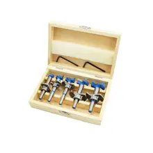 5pcs Adjustable Forstner Drill Bits Hinge Hole Opener Boring Tipped Woodworking