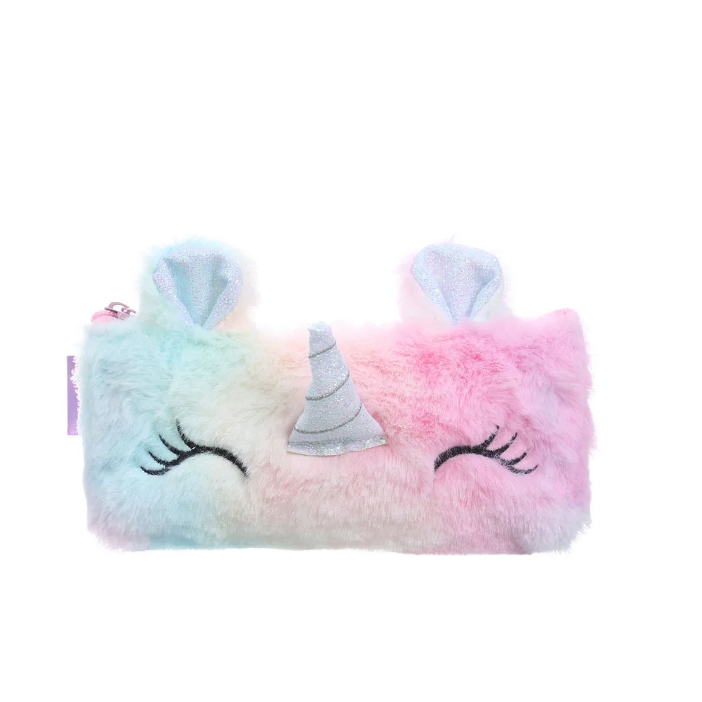3 Плюшевый чехол-карандаш с единорогом estojo escolar Kawaii trousse scolaire stylo чехол-карандаш estuches piornik szkolny pencil box - Цвет: 3