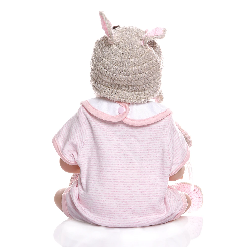 NPK 48 см 18 дюймов bebe Кукла reborn baby Сладкий Близнецы розовый и синий полный тело Мягкая силиконовая Мягкая кукла для малышей игрушка для ванны Anatom