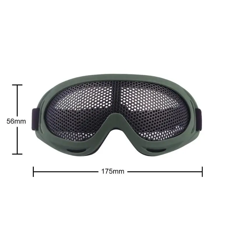 Hunting Goggles Steel Wire Mesh Outdoor Game Eyes Protective Safety Glasses